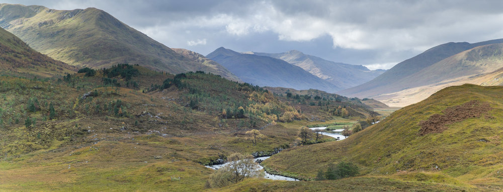 The river Affric as it flows into the west end of the loch